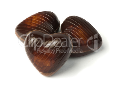 chocolates in the shape of hearts