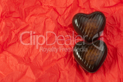 chocolates in the shape of hearts