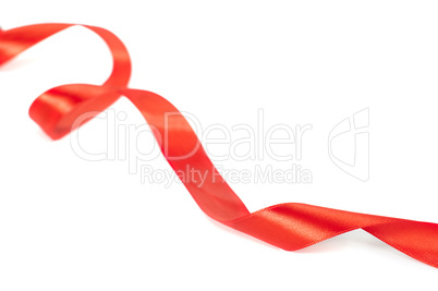 red ribbon for gift wrap