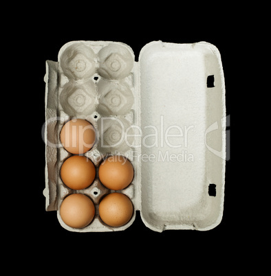eggs box and aggs inside