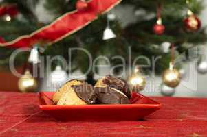 christmas sweets on the table