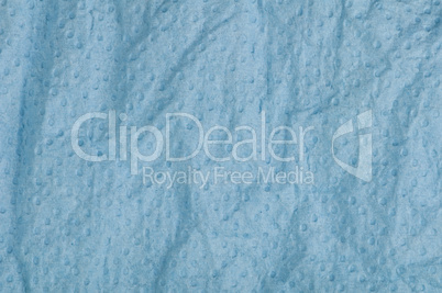 crumpled blue paper