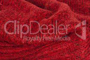 handmade knit red background