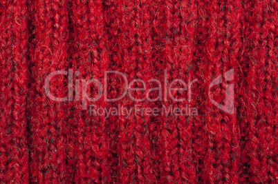 handmade knit red background