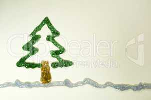 christmas tree made ??of shiny gel