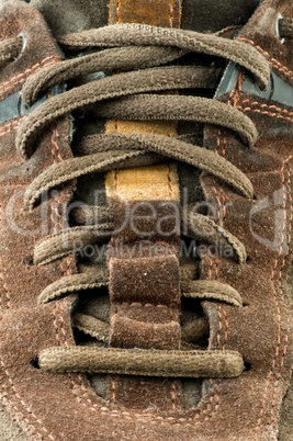 suede shoe close up