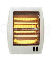 electric heater white isolated