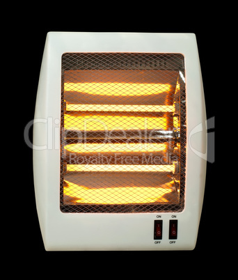 electric heater black isolated