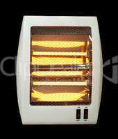 electric heater black isolated