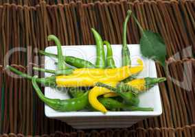 small thin green chili peppers