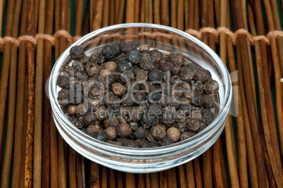 bowl with black pepper