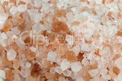 natural coarse salt close up