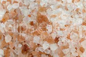 natural coarse salt close up