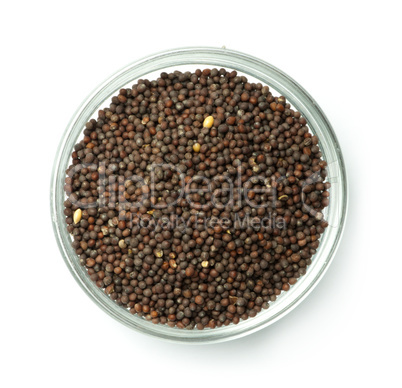 black mustard in a bowl
