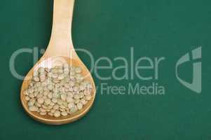 lentil canada in wooden spoon