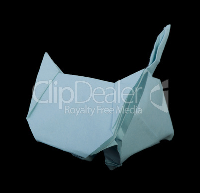 blue cat origami