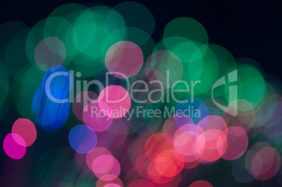 festive lights and circles. christmas background