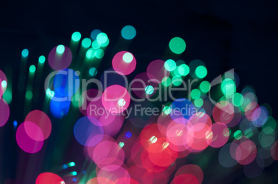 festive lights and circles. christmas background