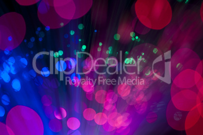 festive lights and circles. christmas background