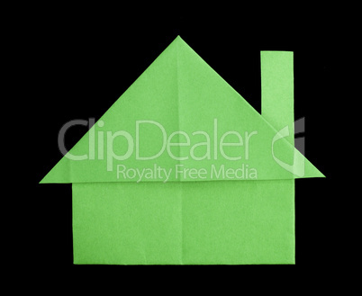 house paper made folded origami style