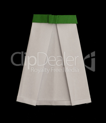 skirt folded origami style