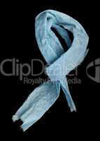 blue scarf origami