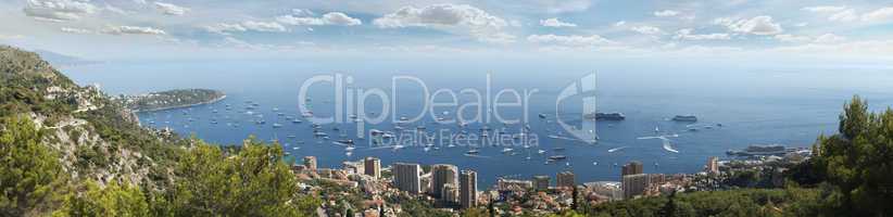 panoramic photo of monaco