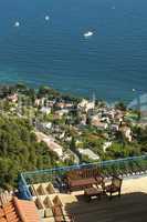 terrace overlooking the sea