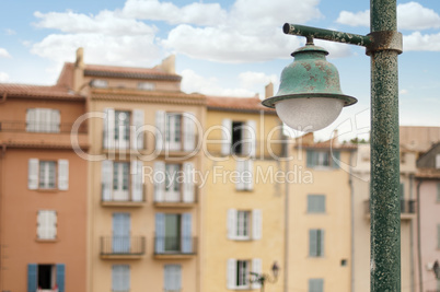 ancient buildings in st. tropez.