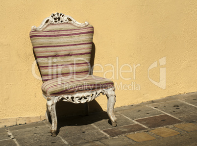 old chair in baroque style