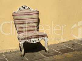 old chair in baroque style