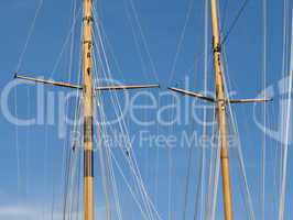 masts of yachts