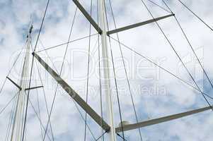 masts of yachts