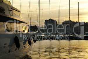 yachts moored in cannes