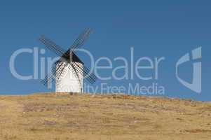 white ancient windmill