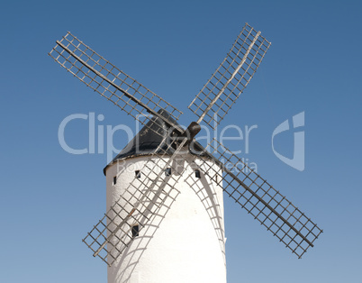 white ancient windmill