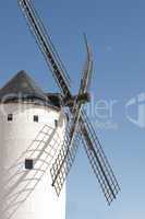 white ancient windmill