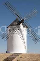 white ancient windmill