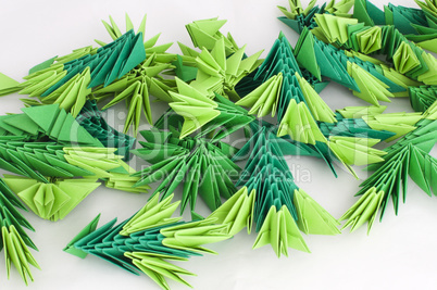 paper made pine needles
