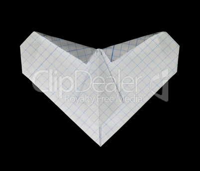 white heart paper made
