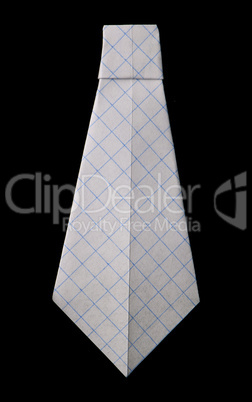 tie folded origami style