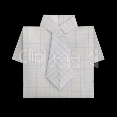 shirt folded origami style