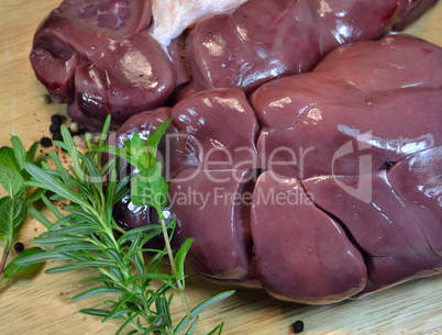 Veal kidneys with herbs