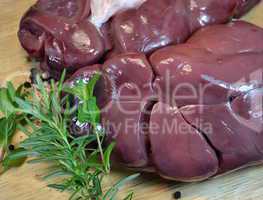 Veal kidneys with herbs