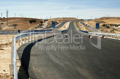 new asphalt highway road.
