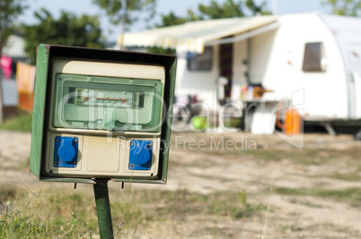 electric panel in camping