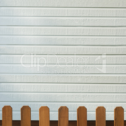 wooden decorative fence and  wall