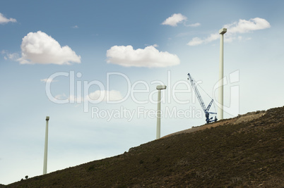 installation of wind turbines