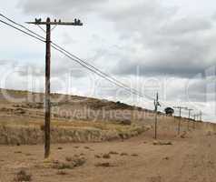 old electric poles