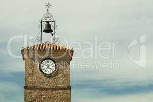 antique clock on a building